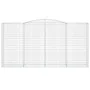 Gabion basket arch shape galvanized iron 400x50x200/220 cm by vidaXL, Pots and planters - Ref: Foro24-153540, Price: 255,23 €...