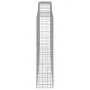 Gabion basket arch shape galvanized iron 400x50x200/220 cm by vidaXL, Pots and planters - Ref: Foro24-153540, Price: 255,23 €...