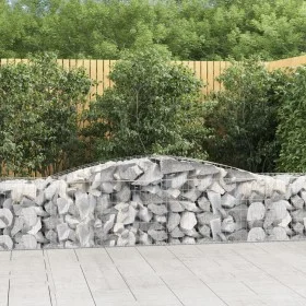 Galvanized iron arch-shaped gabion basket 400x50x60/80 cm by vidaXL, Pots and planters - Ref: Foro24-153533, Price: 85,47 €, ...