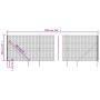 Drahtzaun mit Ankerspitzen grün 2x10 m von vidaXL, Zaunpaneele - Ref: Foro24-154102, Preis: 175,47 €, Rabatt: %