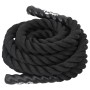 Cuerda de batalla poliéster negro 6 m 4,5 kg