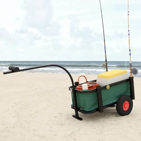 Black Steel Bag Fishing Cart by vidaXL, Cars and islands - Ref: Foro24-153604, Price: 131,43 €, Discount: %