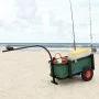 Carrito de pesca con bolsa de acero negro de vidaXL, Carros e islas - Ref: Foro24-153604, Precio: 131,43 €, Descuento: %