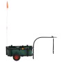 Schwarzer Angelwagen mit Stahlbeutel von vidaXL, Küchen - und Speisenwagen - Ref: Foro24-153604, Preis: 134,96 €, Rabatt: %