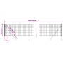 Grüner Zaun aus verzinktem Stahldraht 0,8 x 10 m von vidaXL, Zaunpaneele - Ref: Foro24-154080, Preis: 59,54 €, Rabatt: %