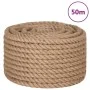 Jute rope 50 m long and 24 mm thick by vidaXL, Ropes and metal cords - Ref: Foro24-153768, Price: 88,80 €, Discount: %