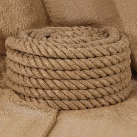 Jute rope, 5 meters in length and 50 mm in thickness. by vidaXL, Ropes and metal cords - Ref: Foro24-153778, Price: 59,94 €, ...