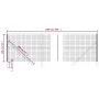 Cerca de alambre de acero galvanizado gris antracita 1,4x10 m de vidaXL, Paneles de vallas - Ref: Foro24-154227, Precio: 80,7...
