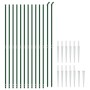 Drahtzaun mit Ankerspitzen grün 2,2x25 m von vidaXL, Zaunpaneele - Ref: Foro24-154111, Preis: 392,79 €, Rabatt: %