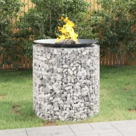 Galvanized iron gabion brazier Ø100 cm by vidaXL, Chimneys - Ref: Foro24-153561, Price: 103,25 €, Discount: %