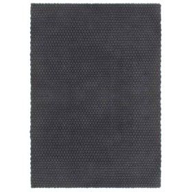 Rechteckiger anthrazitfarbener Baumwollteppich 160x230 cm von vidaXL, Teppiche - Ref: Foro24-345117, Preis: 124,36 €, Rabatt: %