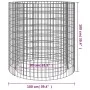 Galvanized iron gabion brazier Ø100 cm by vidaXL, Chimneys - Ref: Foro24-153561, Price: 103,24 €, Discount: %