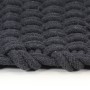 Rechteckiger anthrazitfarbener Baumwollteppich 160x230 cm von vidaXL, Teppiche - Ref: Foro24-345117, Preis: 124,36 €, Rabatt: %