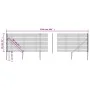Wire fence with anchor spikes anthracite gray 0.8x25 m by vidaXL, fence panels - Ref: Foro24-154248, Price: 180,82 €, Discoun...
