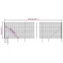 Wire fence with anchor spikes anthracite gray 2.2x25 m by vidaXL, fence panels - Ref: Foro24-154255, Price: 320,37 €, Discoun...