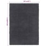 Rechteckiger anthrazitfarbener Baumwollteppich 160x230 cm von vidaXL, Teppiche - Ref: Foro24-345117, Preis: 124,36 €, Rabatt: %
