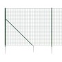 Drahtzaun mit Ankerspitzen grün 1,8x25 m von vidaXL, Zaunpaneele - Ref: Foro24-154109, Preis: 304,15 €, Rabatt: %