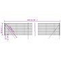 Cerca de alambre de acero galvanizado antracita 0,8x10 m de vidaXL, Paneles de vallas - Ref: Foro24-154192, Precio: 64,23 €, ...