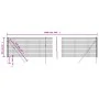 Cerca de alambre de acero galvanizado antracita 0,8x10 m de vidaXL, Paneles de vallas - Ref: Foro24-154192, Precio: 63,46 €, ...