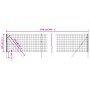 Cerca de alambre de acero galvanizado gris antracita 1,1x25 m de vidaXL, Paneles de vallas - Ref: Foro24-154234, Precio: 134,...