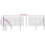 Wire fence with anchor spikes anthracite gray 0.8x25 m by vidaXL, fence panels - Ref: Foro24-154280, Price: 149,00 €, Discoun...