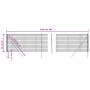 Anthrazitgrauer Zaun aus verzinktem Stahldraht 0,8 x 25 m von vidaXL, Zaunpaneele - Ref: Foro24-154200, Preis: 110,22 €, Raba...