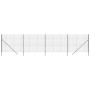 Anthrazitgrauer verzinkter Stahldrahtzaun 2x10 m von vidaXL, Zaunpaneele - Ref: Foro24-154230, Preis: 113,23 €, Rabatt: %