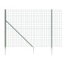 Drahtzaun mit Ankerspitzen grün 1,6x25 m von vidaXL, Zaunpaneele - Ref: Foro24-154140, Preis: 222,57 €, Rabatt: %