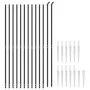 Wire fence with anchor spikes anthracite gray 1.6x25 m by vidaXL, fence panels - Ref: Foro24-154252, Price: 233,30 €, Discoun...