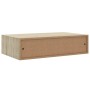Estante con cajón de pared MDF roble 40x23,5x10 cm