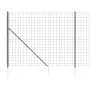 Wire fence with anchor spikes anthracite gray 1.6x10 m by vidaXL, fence panels - Ref: Foro24-154276, Price: 107,19 €, Discoun...