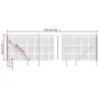 Wire fence with anchor spikes anthracite gray 1.6x10 m by vidaXL, fence panels - Ref: Foro24-154276, Price: 107,19 €, Discoun...