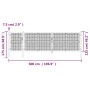 Grüne Gittertür aus verzinktem Stahl, 500 x 175 cm von vidaXL, Gartentore - Ref: Foro24-154540, Preis: 559,08 €, Rabatt: %