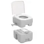 Tragbare HDPE Campingtoilette grau und weiß 20+10 L von vidaXL, Urinale und mobile Toiletten - Ref: Foro24-154406, Preis: 136...