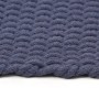 Rechteckiger Marineblauer Baumwollteppich 180x250 cm von vidaXL, Teppiche - Ref: Foro24-345128, Preis: 100,72 €, Rabatt: %