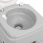 Tragbare HDPE Campingtoilette grau und weiß 20+10 L von vidaXL, Urinale und mobile Toiletten - Ref: Foro24-154406, Preis: 136...