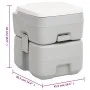 Tragbare HDPE Campingtoilette grau und weiß 20+10 L von vidaXL, Urinale und mobile Toiletten - Ref: Foro24-154406, Preis: 136...