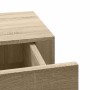 Estantes de pared con cajón 2 uds MDF roble 40x23,5x10 cm