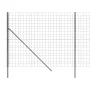 Anthracite gray galvanized steel wire fence 1.6x25 m by vidaXL, fence panels - Ref: Foro24-154236, Price: 179,09 €, Discount: %