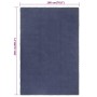 Rechteckiger Marineblauer Baumwollteppich 180x250 cm von vidaXL, Teppiche - Ref: Foro24-345128, Preis: 100,72 €, Rabatt: %