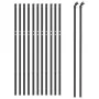 Cerca de alambre de acero galvanizado gris antracita 1,1x25 m de vidaXL, Paneles de vallas - Ref: Foro24-154202, Precio: 165,...