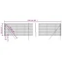 Anthrazitgrauer verzinkter Stahldrahtzaun 1,1x25 m von vidaXL, Zaunpaneele - Ref: Foro24-154202, Preis: 165,78 €, Rabatt: %
