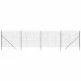 Anthrazitgrauer verzinkter Stahldrahtzaun 1,6x10 m von vidaXL, Zaunpaneele - Ref: Foro24-154228, Preis: 89,09 €, Rabatt: %