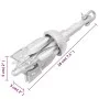 Ancla plegable con cuerda hierro maleable plateado 0,7 kg de vidaXL, Anclas - Ref: Foro24-94275, Precio: 23,46 €, Descuento: %