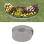 Gray polyethylene garden border 10 m 20 cm by vidaXL, Garden edging and edging - Ref: Foro24-154399, Price: 43,56 €, Discount: %