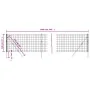 Near anthracite grey galvanized steel wire 1.1x10 m by vidaXL, fence panels - Ref: Foro24-154226, Price: 78,82 €, Discount: %