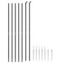 Near wire with anthracite gray anchor spikes 2.2x10 m by vidaXL, fence panels - Ref: Foro24-154279, Price: 133,26 €, Discount: %