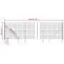 Near wire with anthracite gray anchor spikes 2.2x10 m by vidaXL, fence panels - Ref: Foro24-154279, Price: 133,26 €, Discount: %