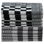 Juego de paños 20 unidades algodón negro y blanco de vidaXL, Toallas - Ref: Foro24-136292, Precio: 41,30 €, Descuento: %