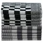 Set of 20 black and white cotton cloths by vidaXL, Towels - Ref: Foro24-136292, Price: 40,76 €, Discount: %